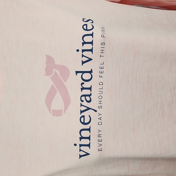 Vineyard Vines Performance Breast Cancer Awareness Tee | Light Pink | Large - Picture 6 of 10